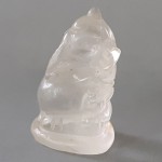 KG-071 White Clear crystal stone Quartz hand carved in Lord Ganesh Ganesha Indian om yoga Hindu God deity talisman Buddha Amulet Statue